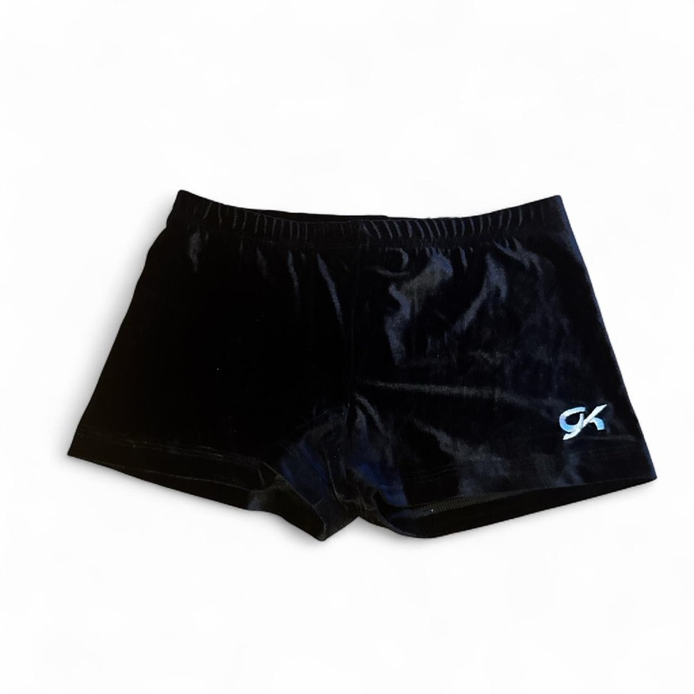 GK Black Velvet Gymnastics Shorts